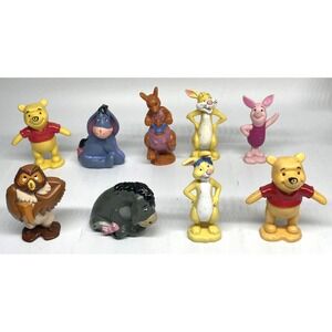 Vintage Winnie the Pooh and Friends PVC Figures Disney‎ LOT of 9